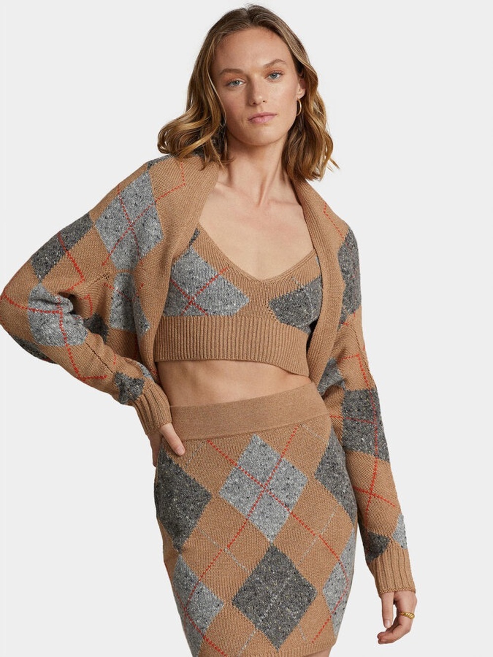Polo Ralph Lauren Wool Cardigan with Geometric Pattern Size Small
